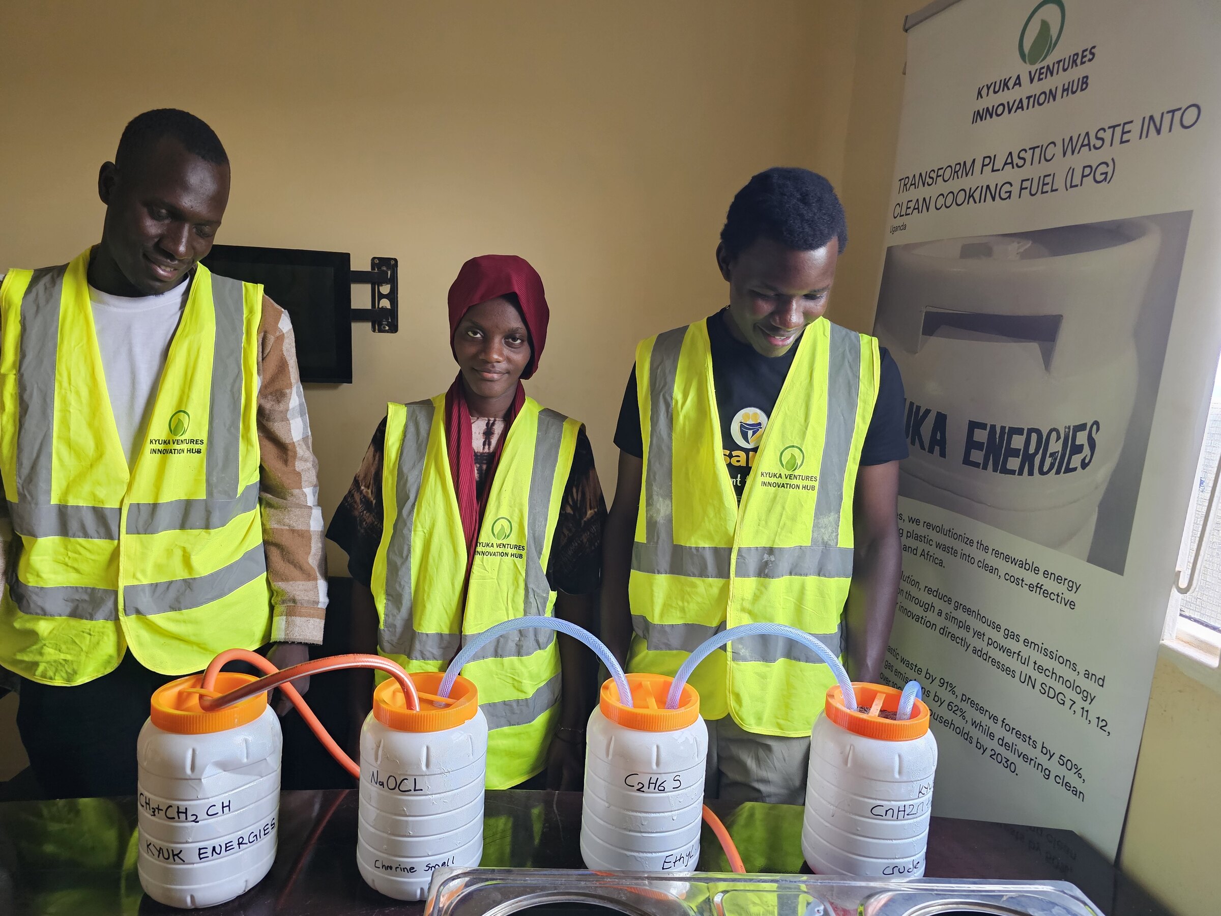 Kyuka Ventures team and community partners on-site in Kampala